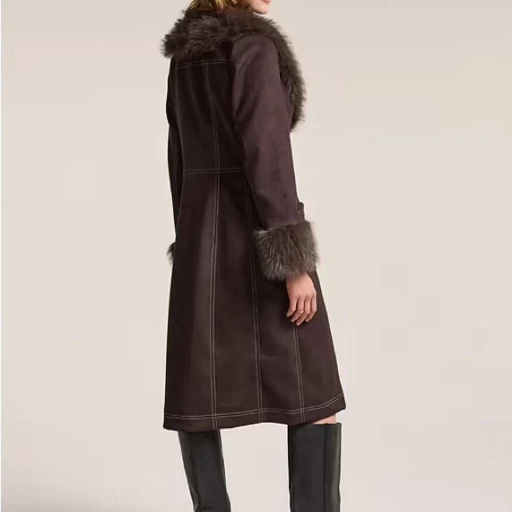 Old Navy x Anna Sui Vegan Suede Coat - Picture 3 of 4